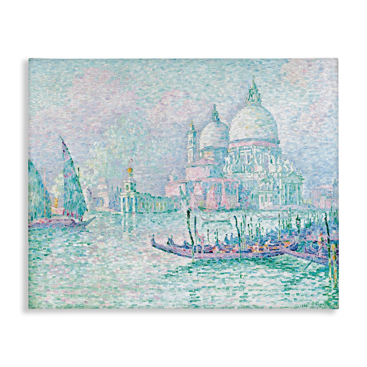Stupell Industries Classical Venice Signac Painting Canvas Wall Art Design by one1000paintings